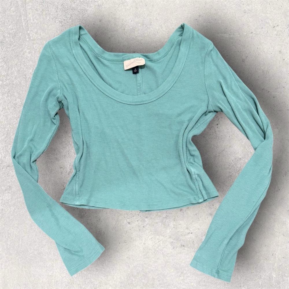 Universal Thread Green Long Sleeve Top, Size M